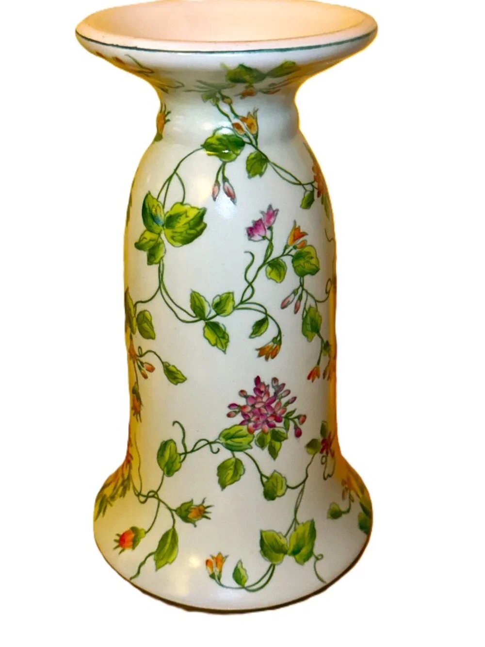 Celadon Green Floral Vase